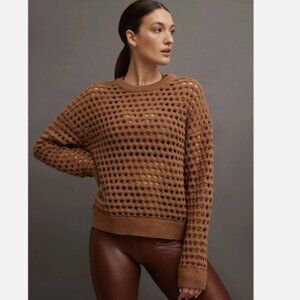 Varley Brown Crew Neck Sweater